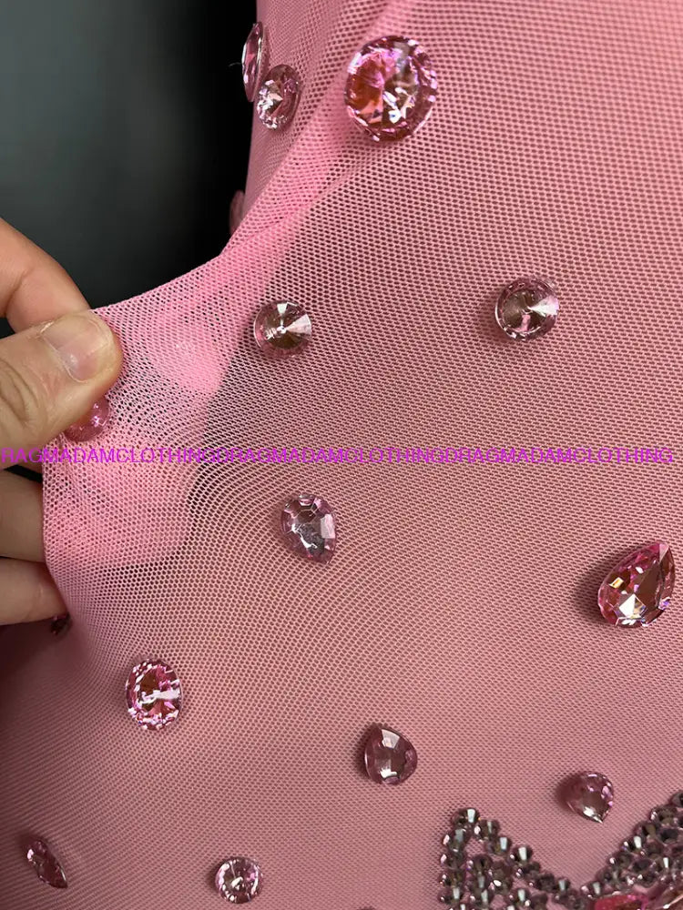 Diamond Empress(Pink) Jumpsuits/Bodysuits