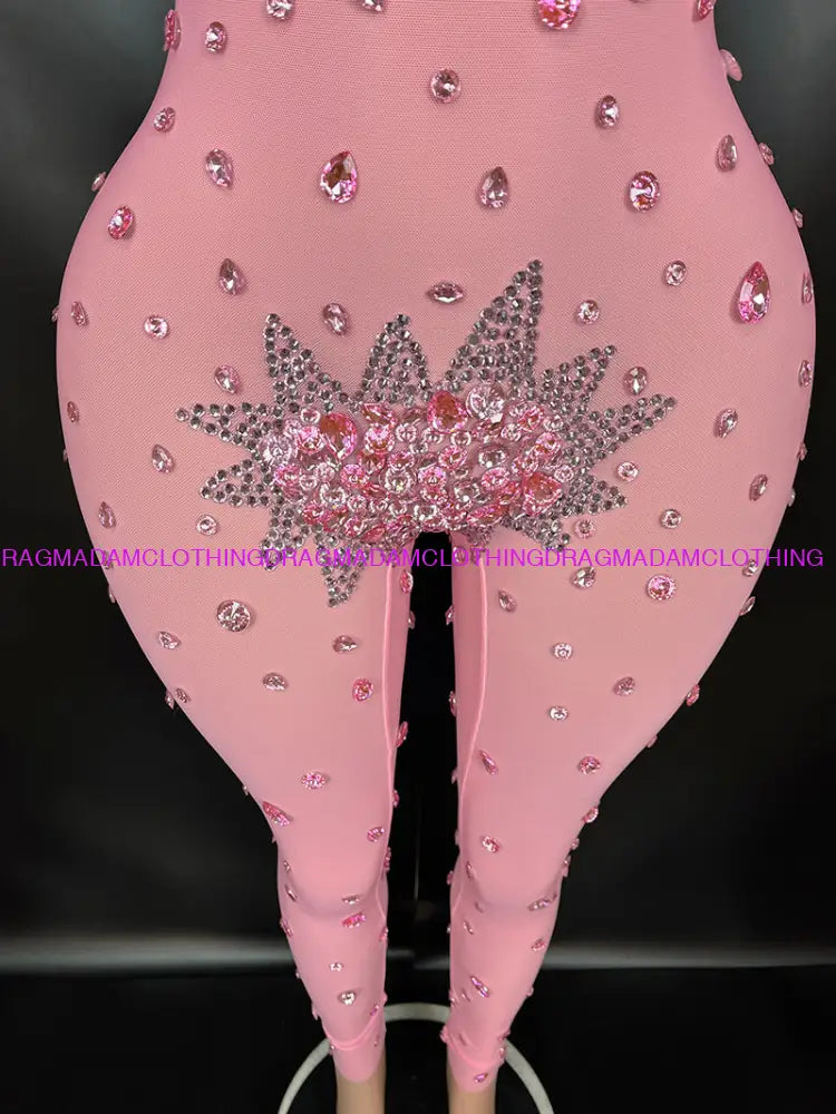 Diamond Empress(Pink) Jumpsuits/Bodysuits