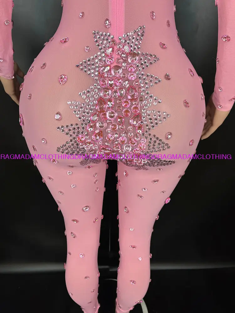 Diamond Empress(Pink) Jumpsuits/Bodysuits