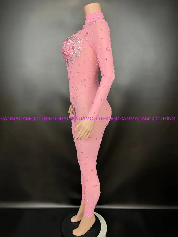 Diamond Empress(Pink) Jumpsuits/Bodysuits