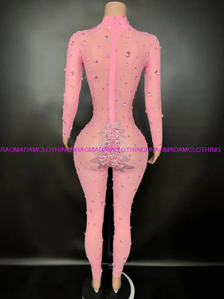 Diamond Empress(Pink) Jumpsuits/Bodysuits