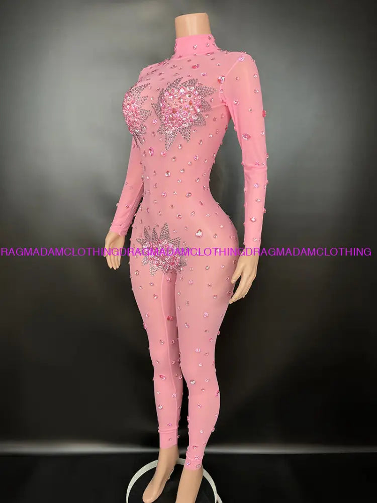 Diamond Empress(Pink) Jumpsuits/Bodysuits