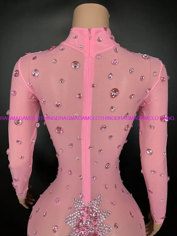 Diamond Empress(Pink) Jumpsuits/Bodysuits