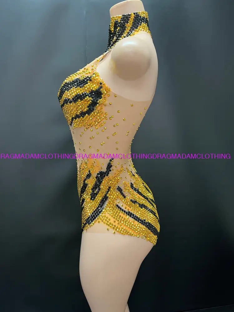 Diamond Espresso(Gold) One Pieces/Leotards