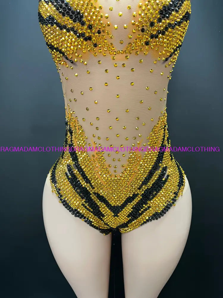 Diamond Espresso(Gold) One Pieces/Leotards