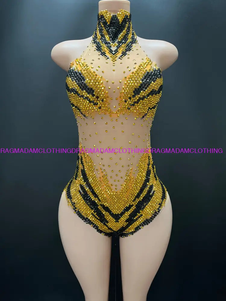 Diamond Espresso(Gold) S One Pieces/Leotards