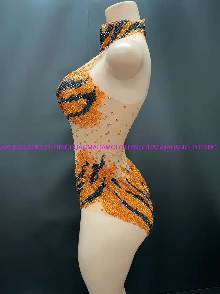 Diamond Espresso(Orange) One Pieces/Leotards