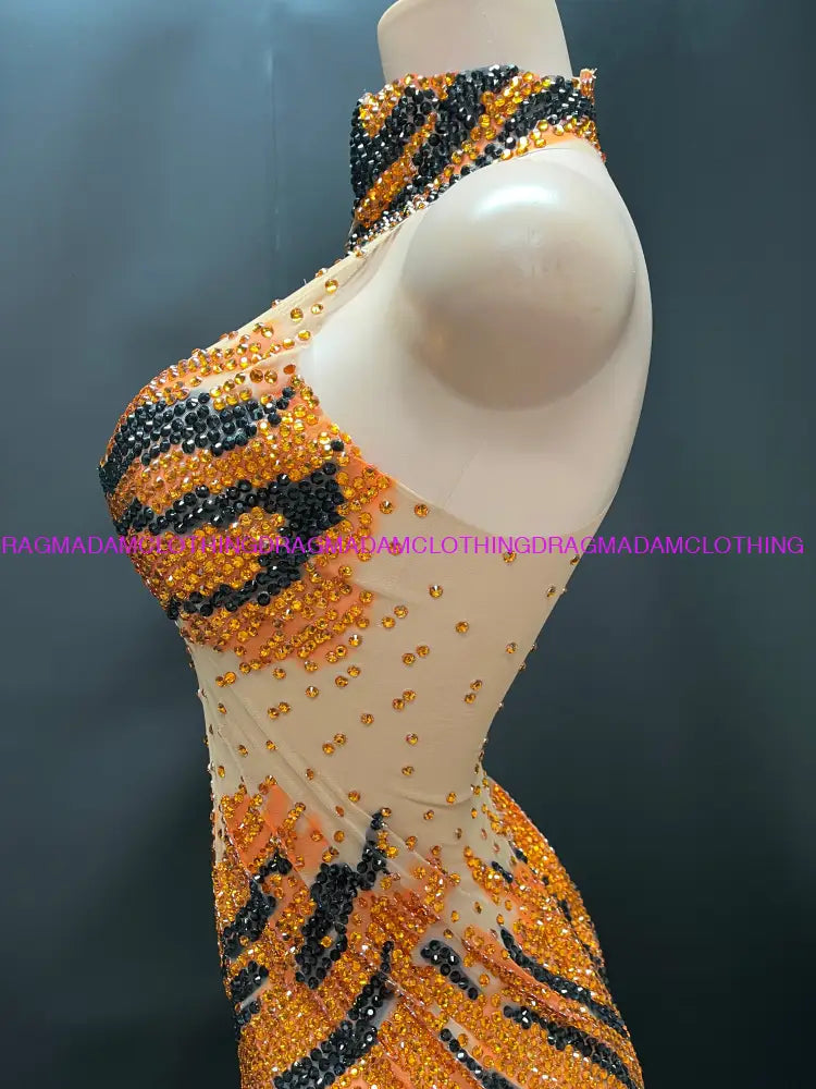 Diamond Espresso(Orange) One Pieces/Leotards