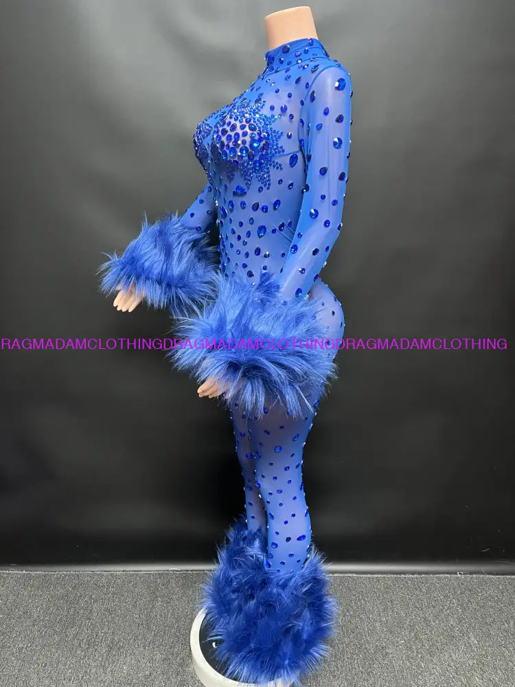 Diamond Goddess(Blue) Jumpsuits/Bodysuits