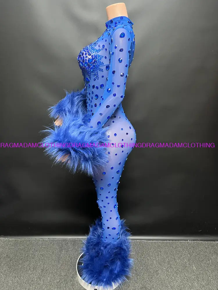 Diamond Goddess(Blue) Jumpsuits/Bodysuits