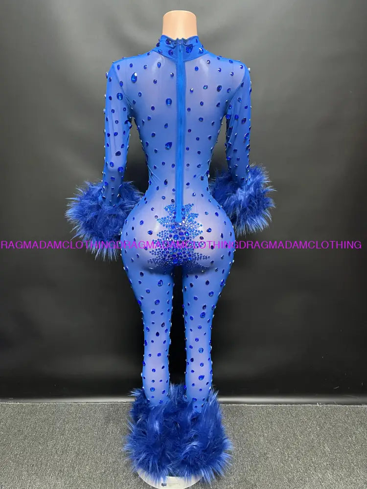 Diamond Goddess(Blue) Jumpsuits/Bodysuits