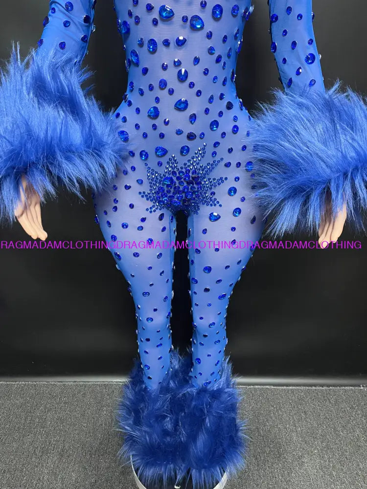 Diamond Goddess(Blue) Jumpsuits/Bodysuits