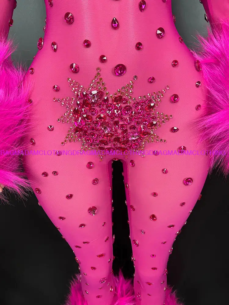 Diamond Goddess(Fuchsia) Jumpsuits/Bodysuits