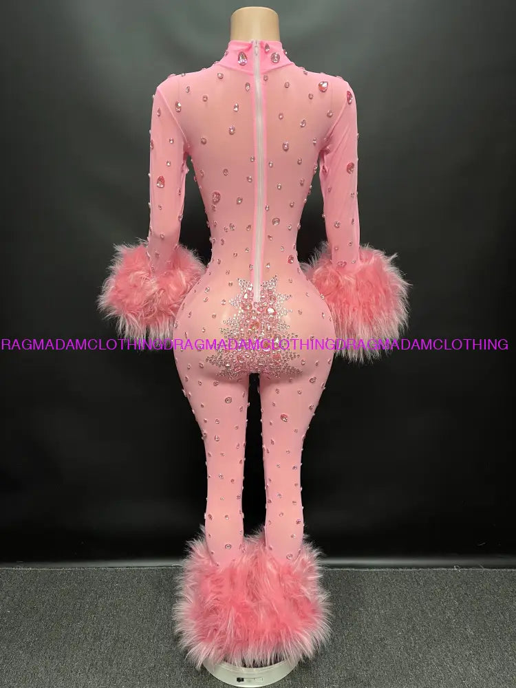 Diamond Goddess(Pink) Jumpsuits/Bodysuits