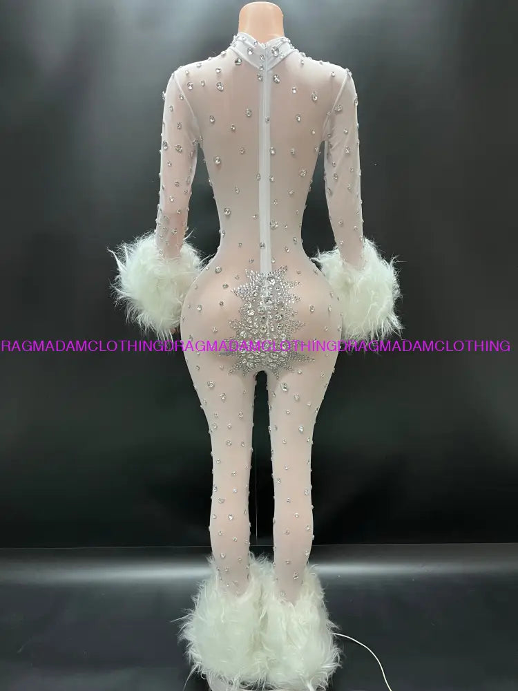 Diamond Goddess(White) Jumpsuits/Bodysuits