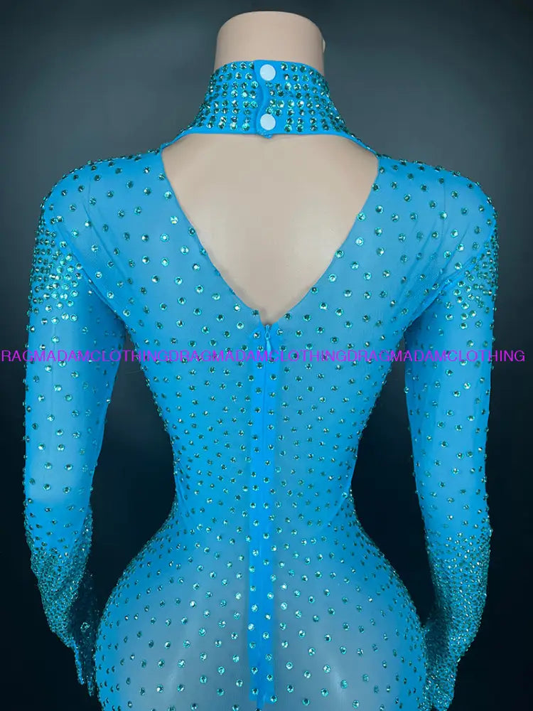 Diamond Kors(Blue) Jumpsuits/Bodysuits