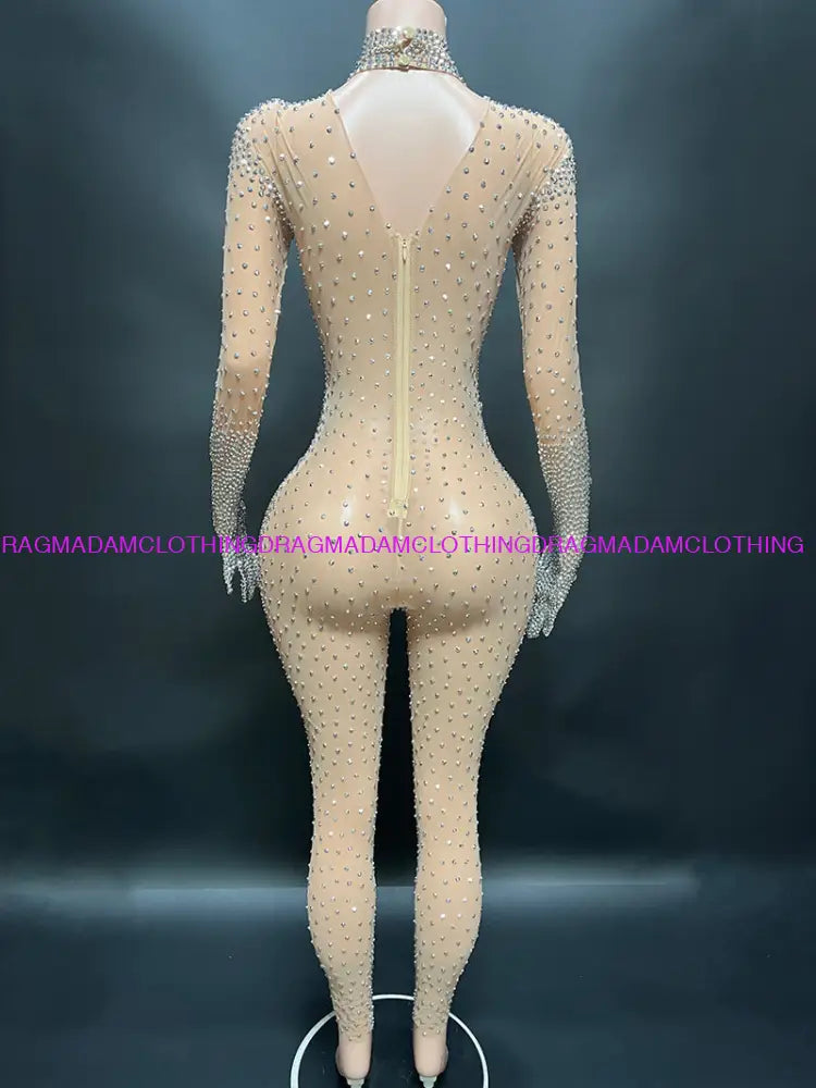 Diamond Kors(Nude) Jumpsuits/Bodysuits