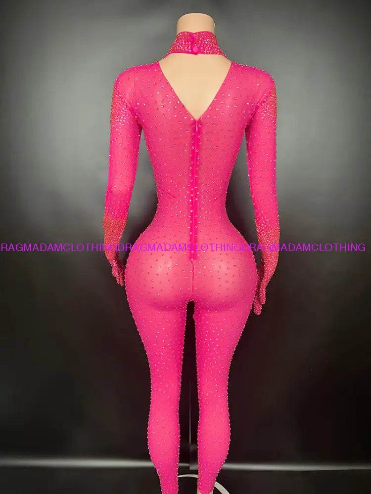 Diamond Kors(Pink) Jumpsuits/Bodysuits