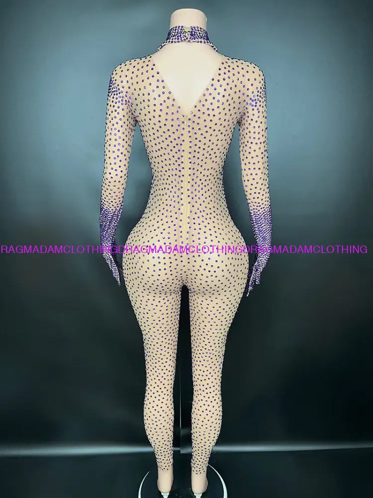 Diamond Kors(Purple) Jumpsuits/Bodysuits