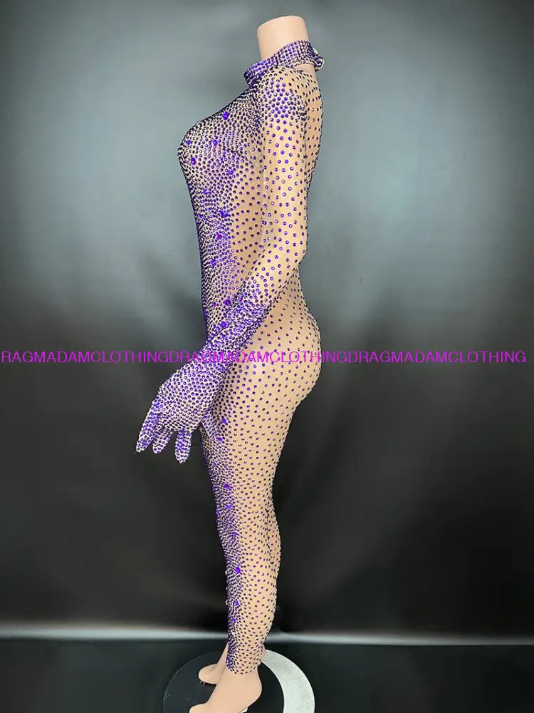 Diamond Kors(Purple) Jumpsuits/Bodysuits