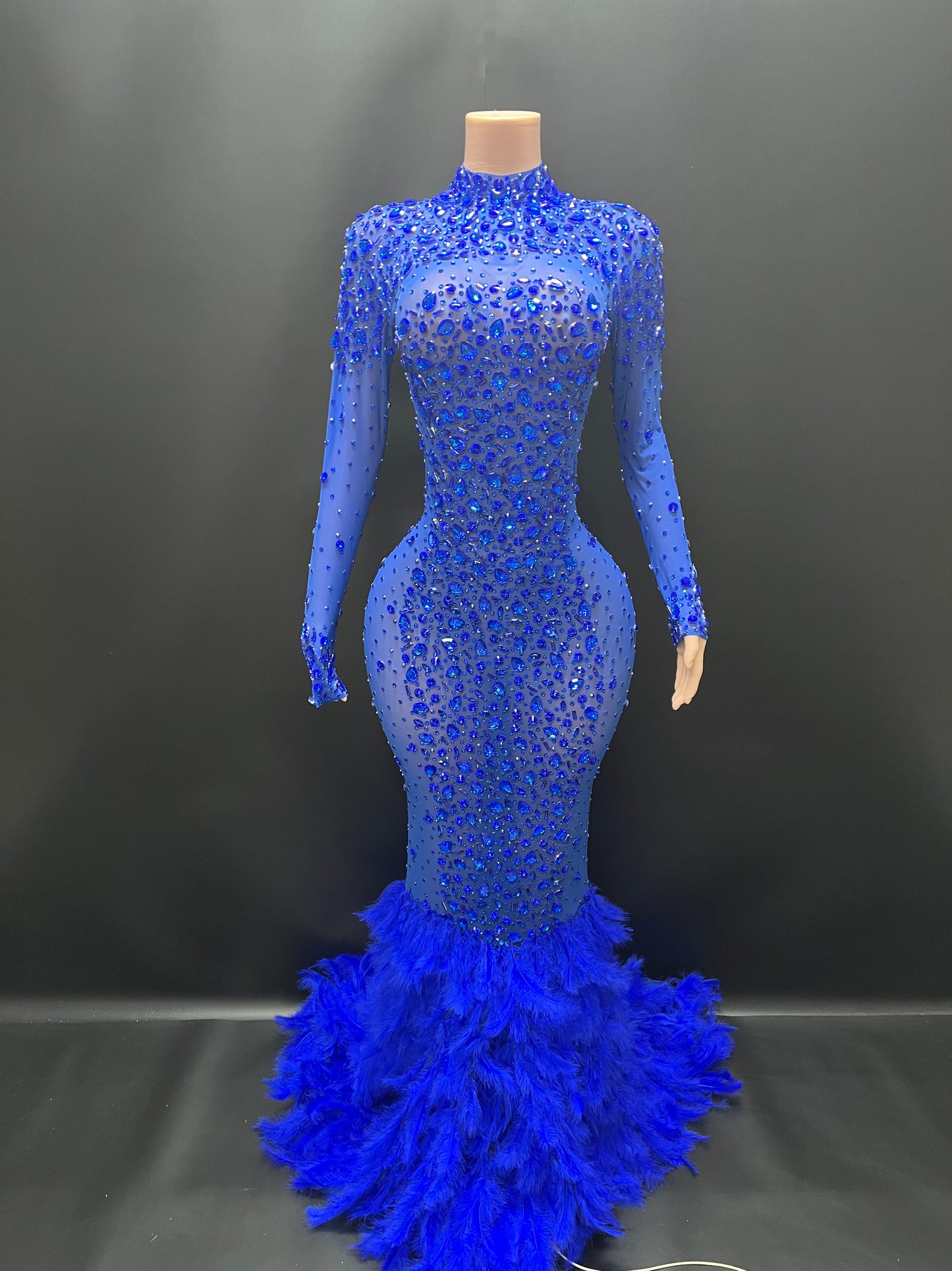 DIAMOND MONROE GOWN(Royal Blue)