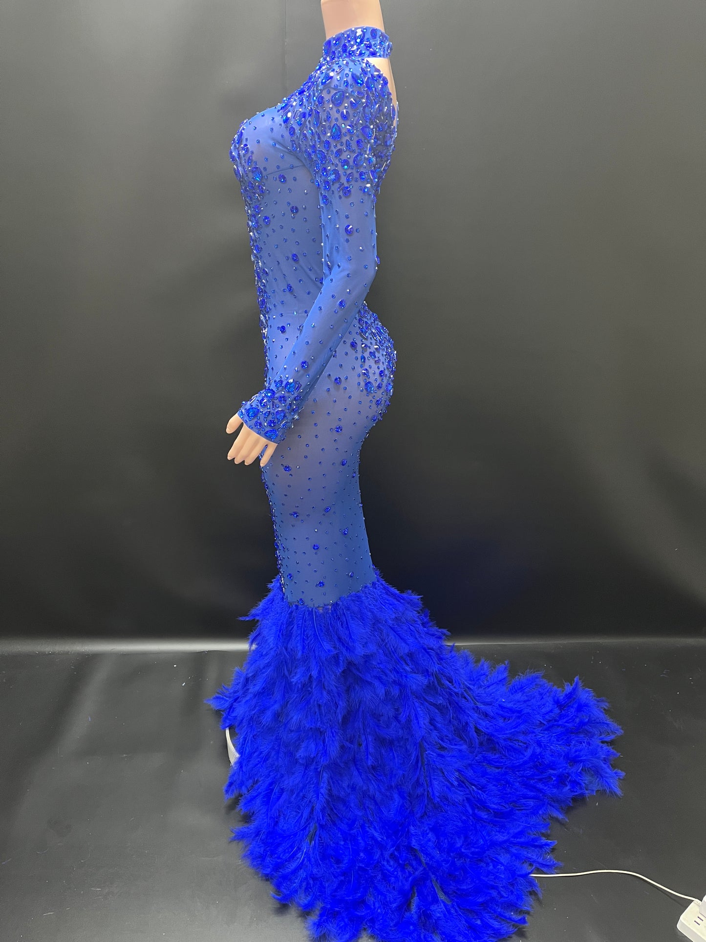 DIAMOND MONROE GOWN(Royal Blue)