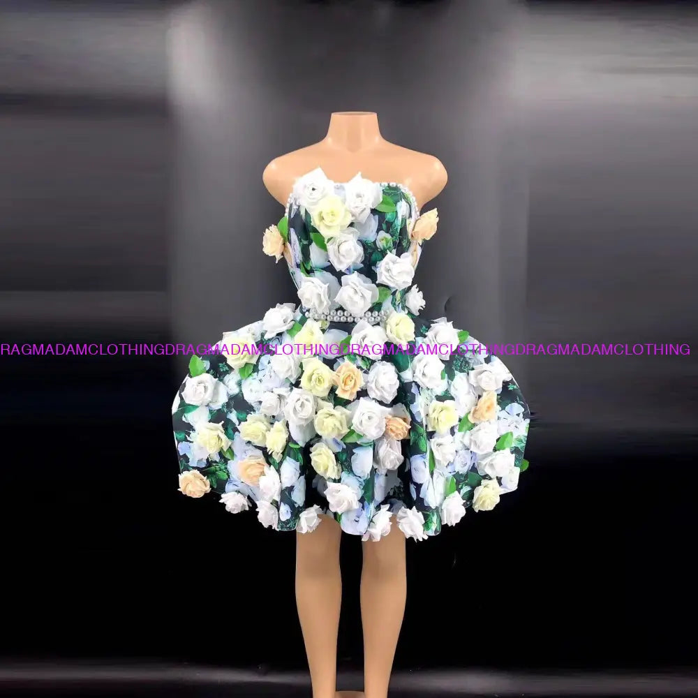 Flower Zesty Dress S Costume