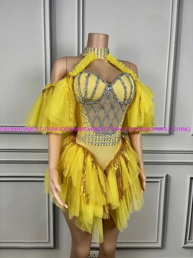 French Queen (Yellow) One Pieces/Leotards