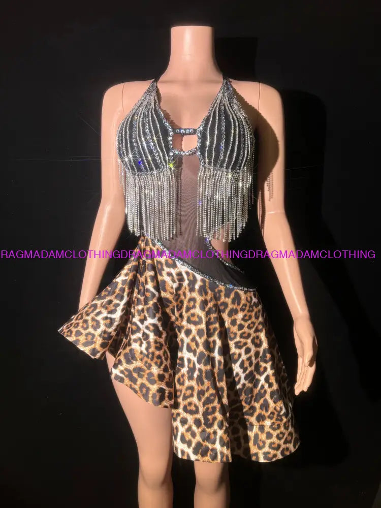 Leopard Obession Custom Sizes/Plus Sizes Party Dress