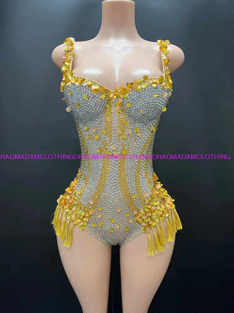 Lover Set(Yellow) Custom Sizes/Plus Size One Pieces/Leotards