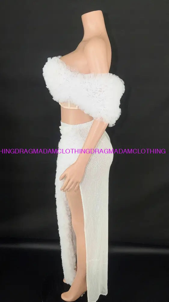 Mandy Glam(White) Skirt Set