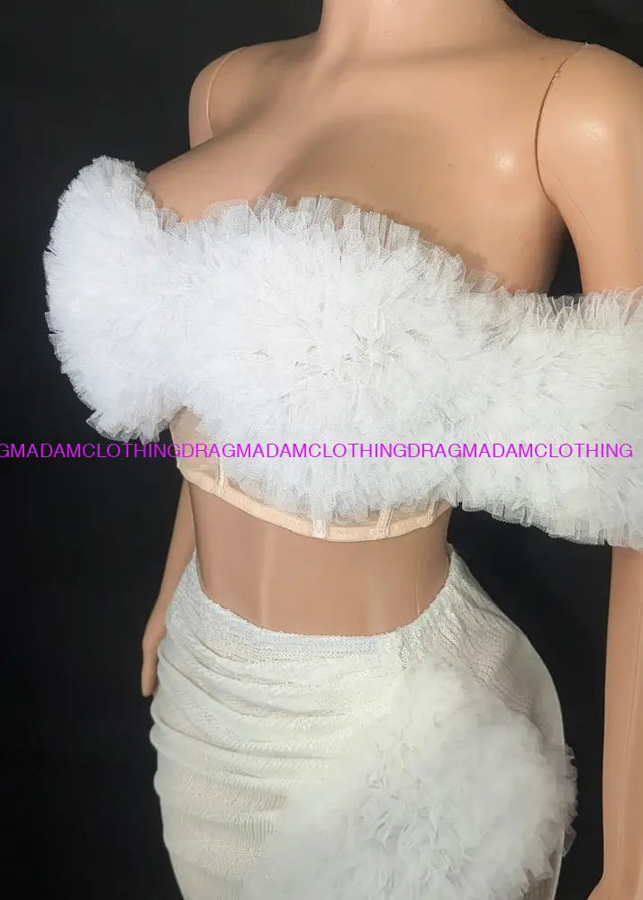 Mandy Glam(White) Skirt Set