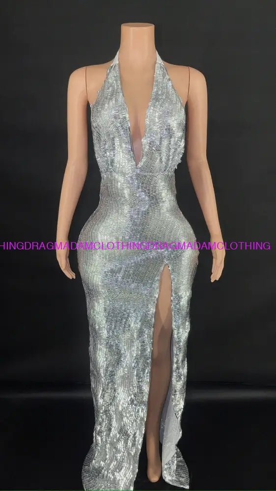 Shimmer & Shine (Silver) L Party Dress