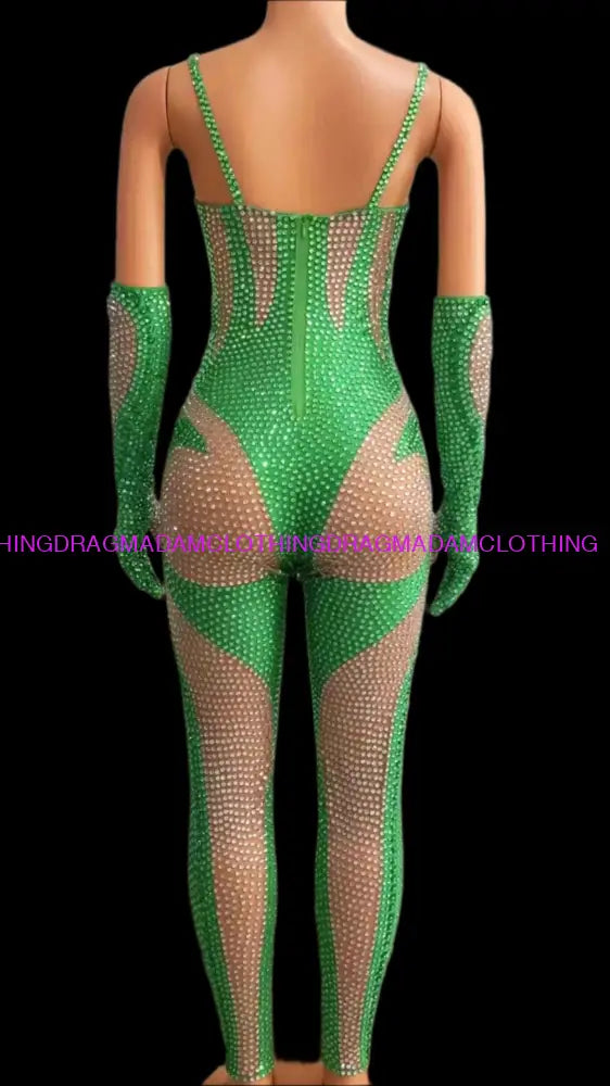 Super Women (Green) Jumpsuits/Bodysuits