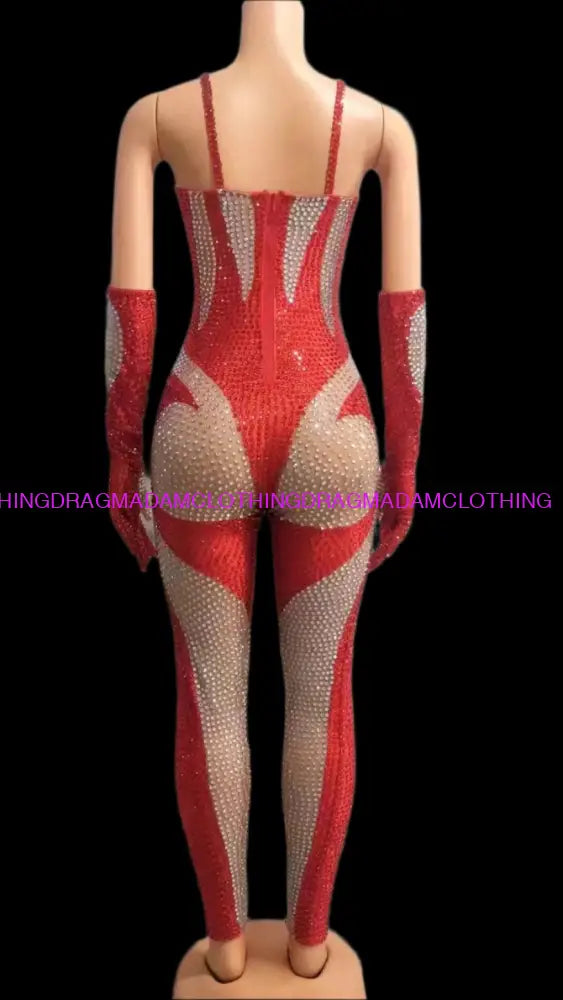 Super Women (Red) Jumpsuits/Bodysuits