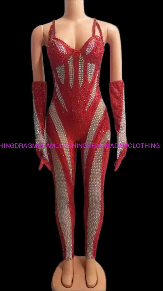 Super Women (Red) Small Jumpsuits/Bodysuits