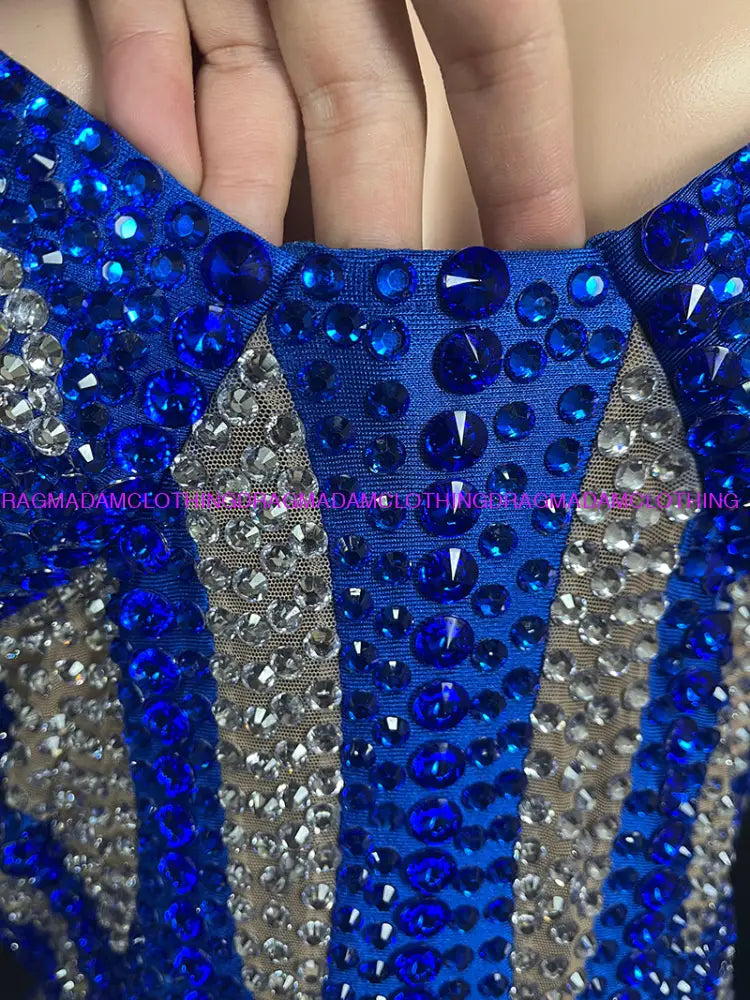 Super Women (Royal Blue) Jumpsuits/Bodysuits