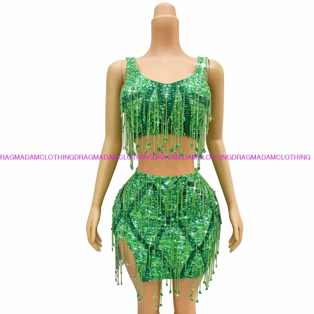 Swift 1989(Green) Skirt Set