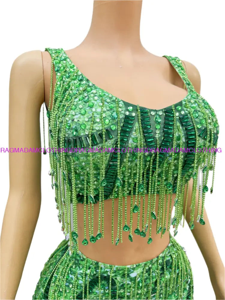 Swift 1989(Green) Skirt Set