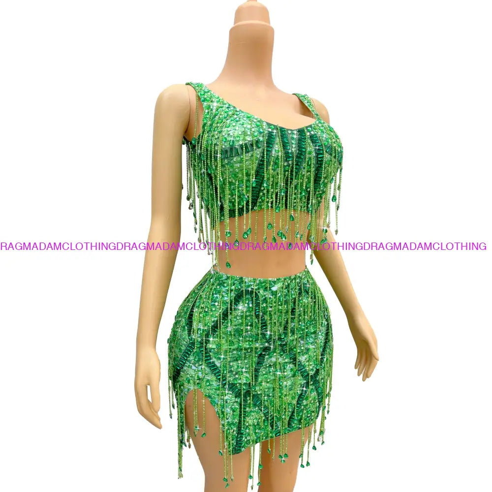 Swift 1989(Green) Skirt Set