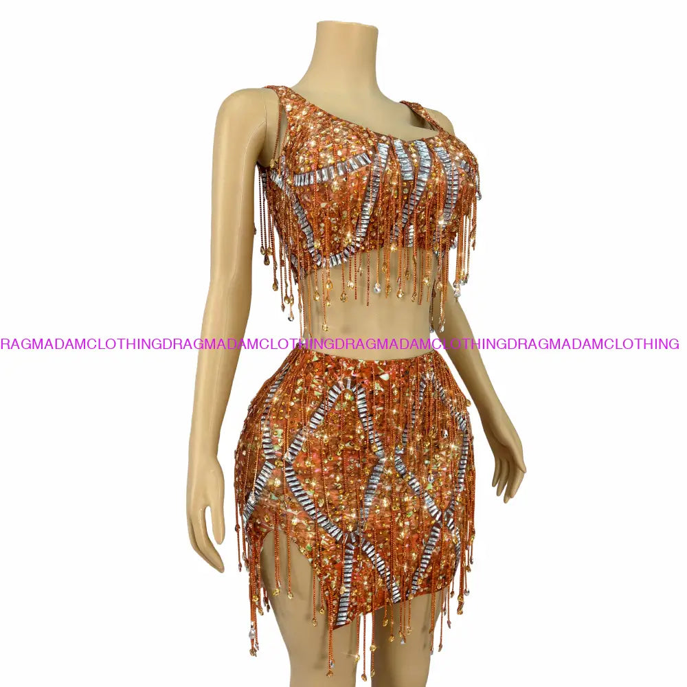 Swift 1989 (Orange) Skirt Set