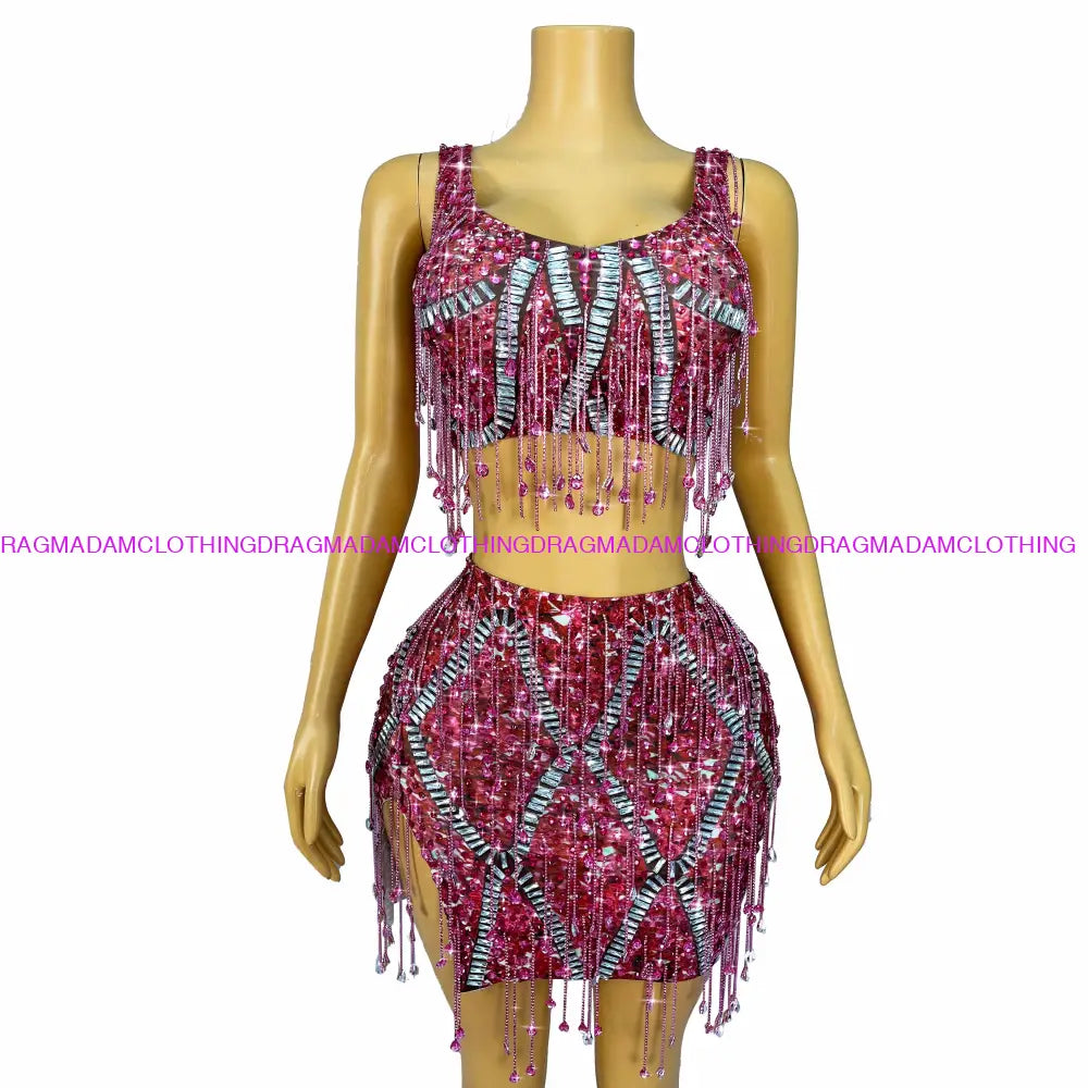 Swift 1989 (Pink) Custom Sizes/Plus Size Skirt Set